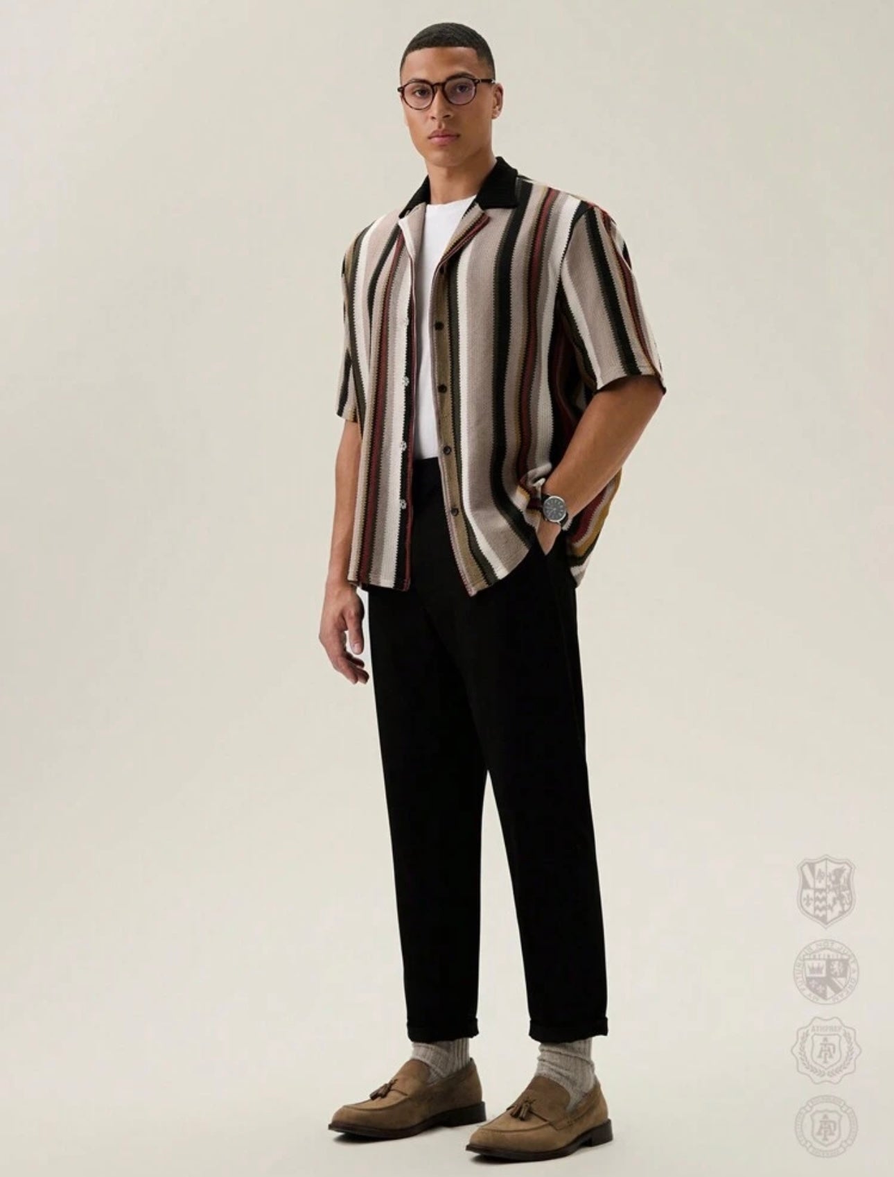 Lose fit striped tee